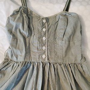 Striped Strapless Summer Dress